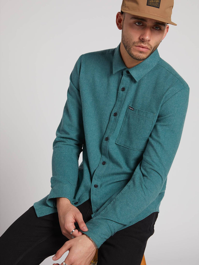 Caden Solid Shirt - Mediterranean (A0531806_MED) [1]