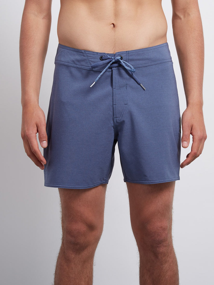 Macaw Mod Solid 16 Boardshort - Deep Blue