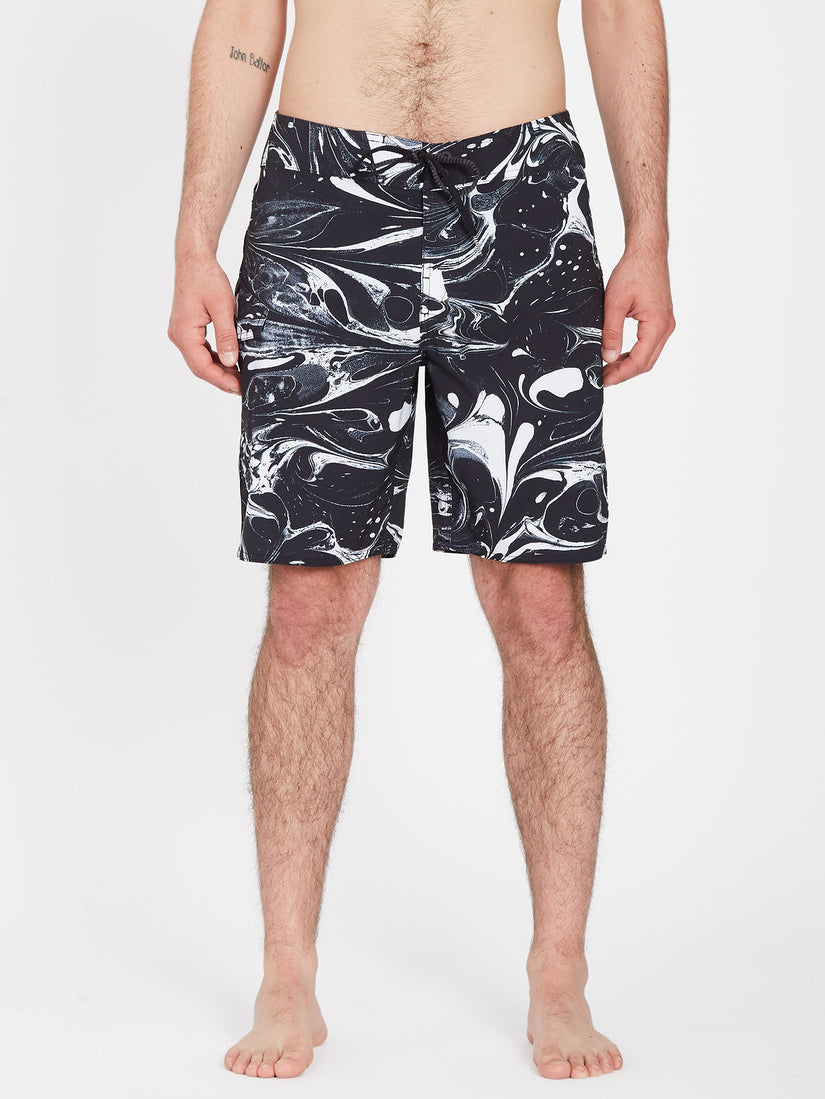 Marble Mod 19" Boardshort - BLACK (A0812312_BLK) [F]