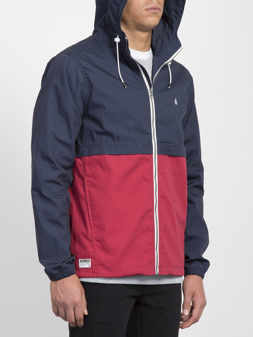Howard Hooded Jacket  - Burgundy