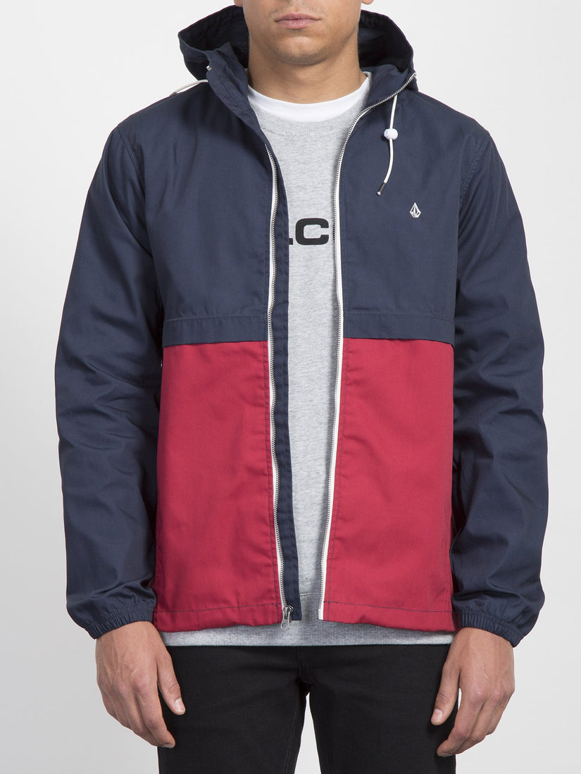 Howard Hooded Jacket  - Burgundy