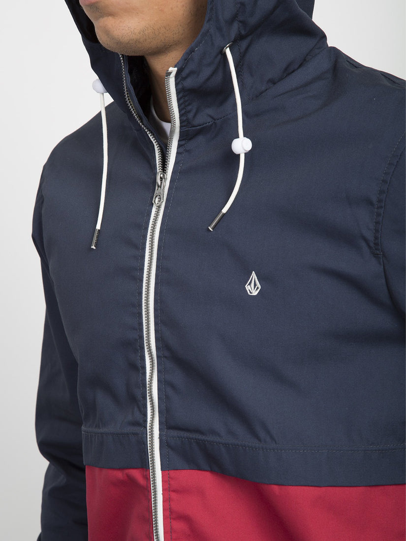Howard Hooded Jacket  - Burgundy