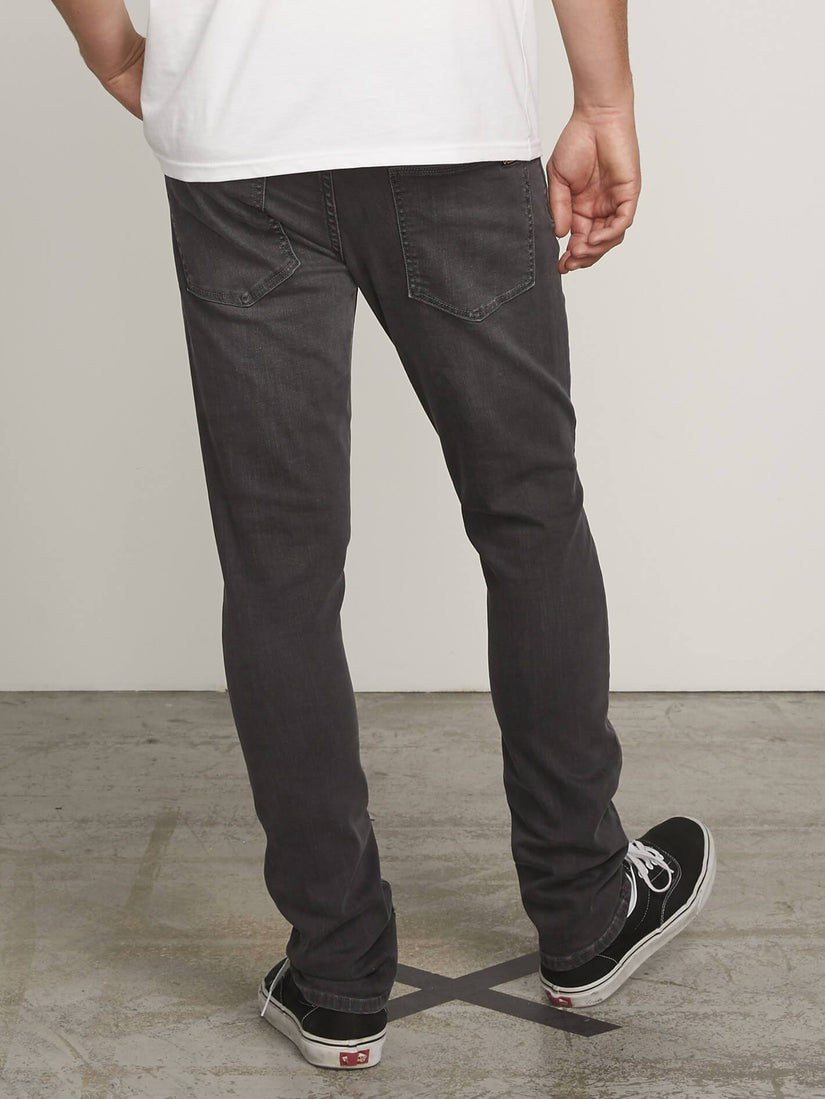 2X4 Skinny Fit Jeans - Brushed Black
