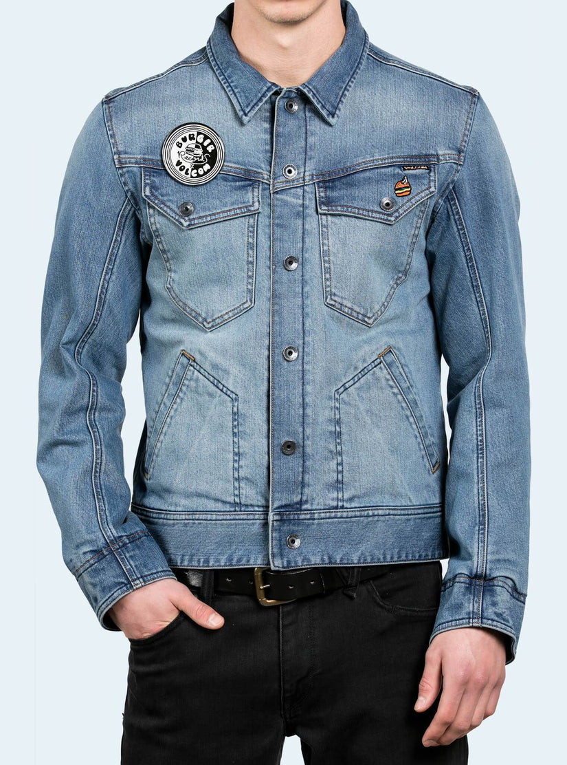 Burger X Volcom Jacket - Wrecked Indigo