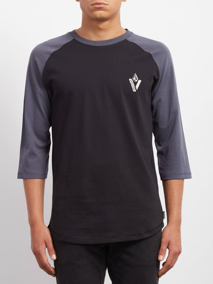 Cutout 3/4 T-shirt - Midnight Blue