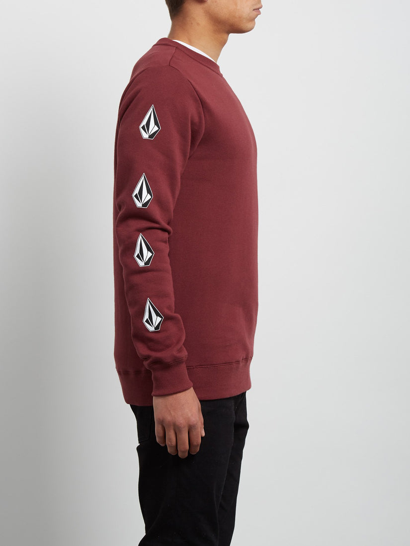 Supply Stone Crew Sweatshirt - Crimson