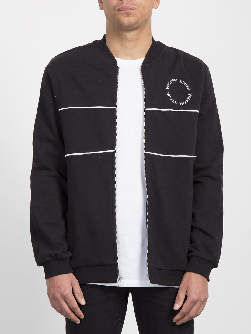 Thrifter Zip Sweater  - Black