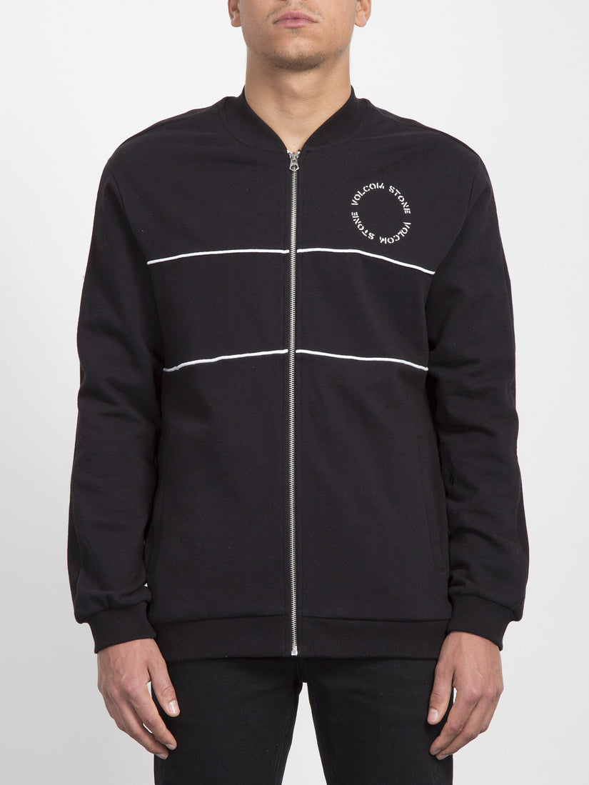 Thrifter Zip Sweater  - Black