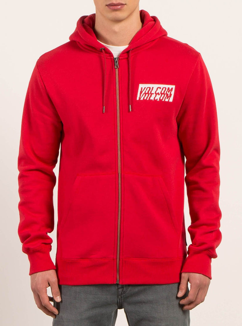 Supply Stone Zip Hoodie - True Red