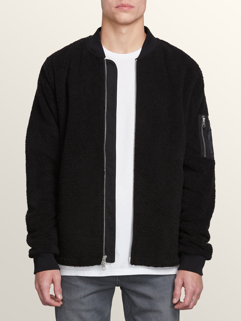 Field Polar Fleece Hoodie - Black