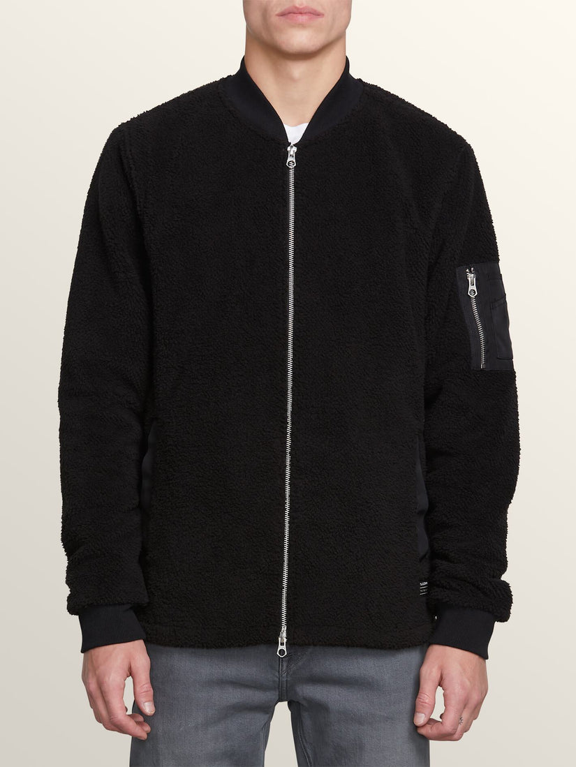 Field Polar Fleece Hoodie - Black