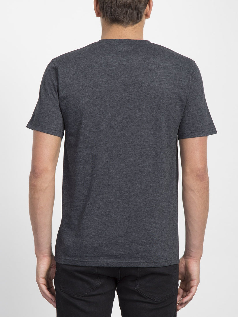 Stamp Divide T-shirt  - Heather Black