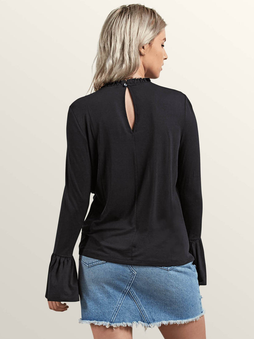 Flomingo Long Sleeve Top - Black
