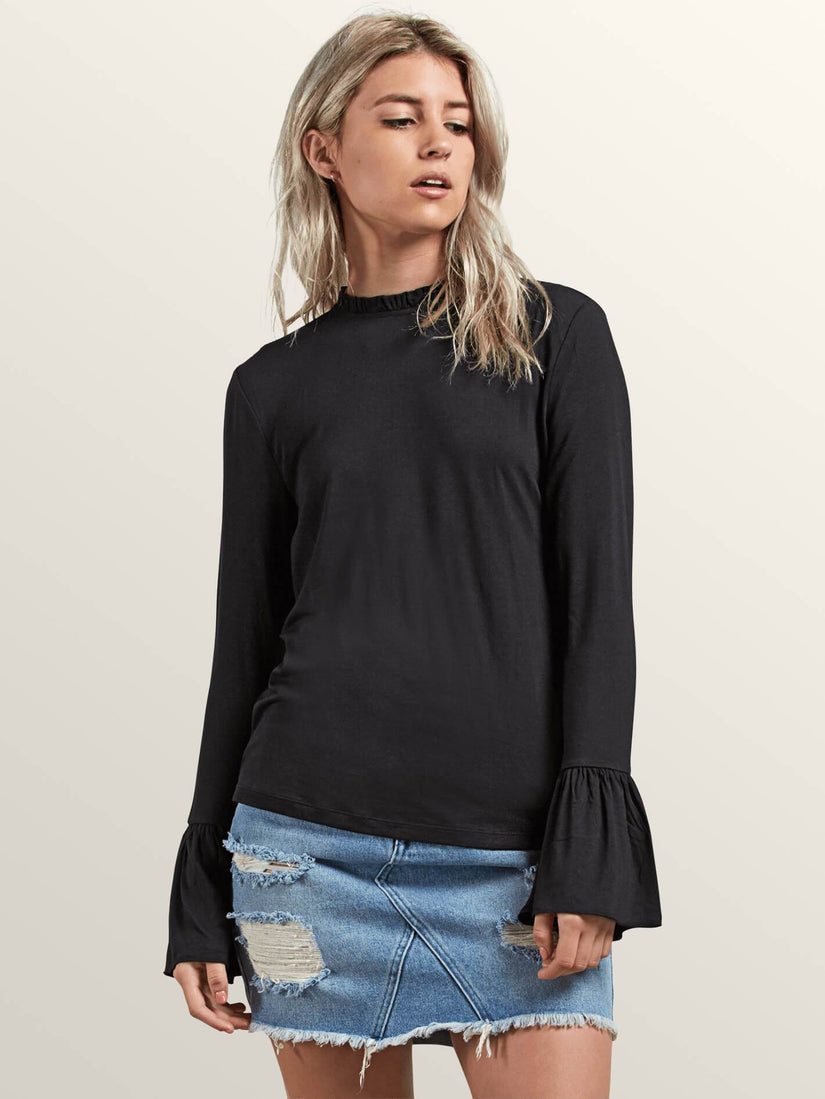 Flomingo Long Sleeve Top - Black