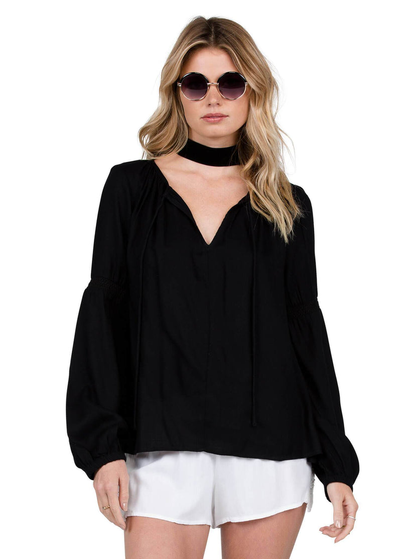 Ethos Long Sleeve Top - Black