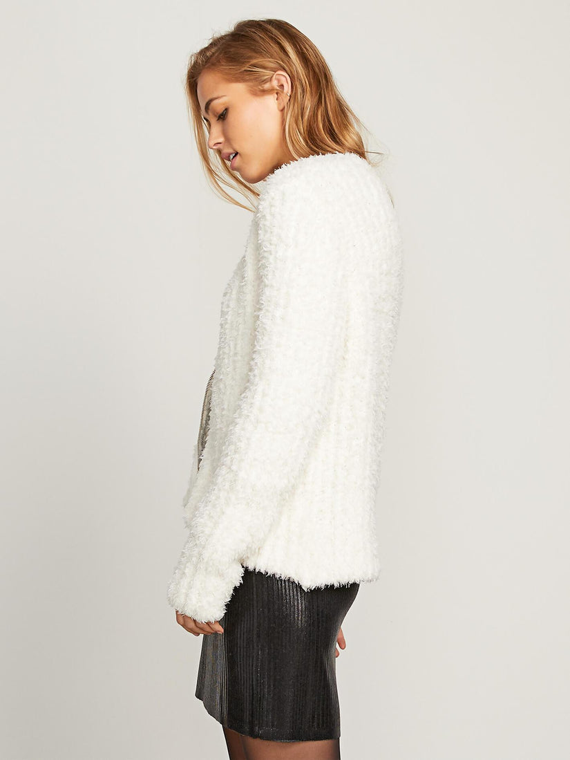 Fur Ends Cardigan - Cream