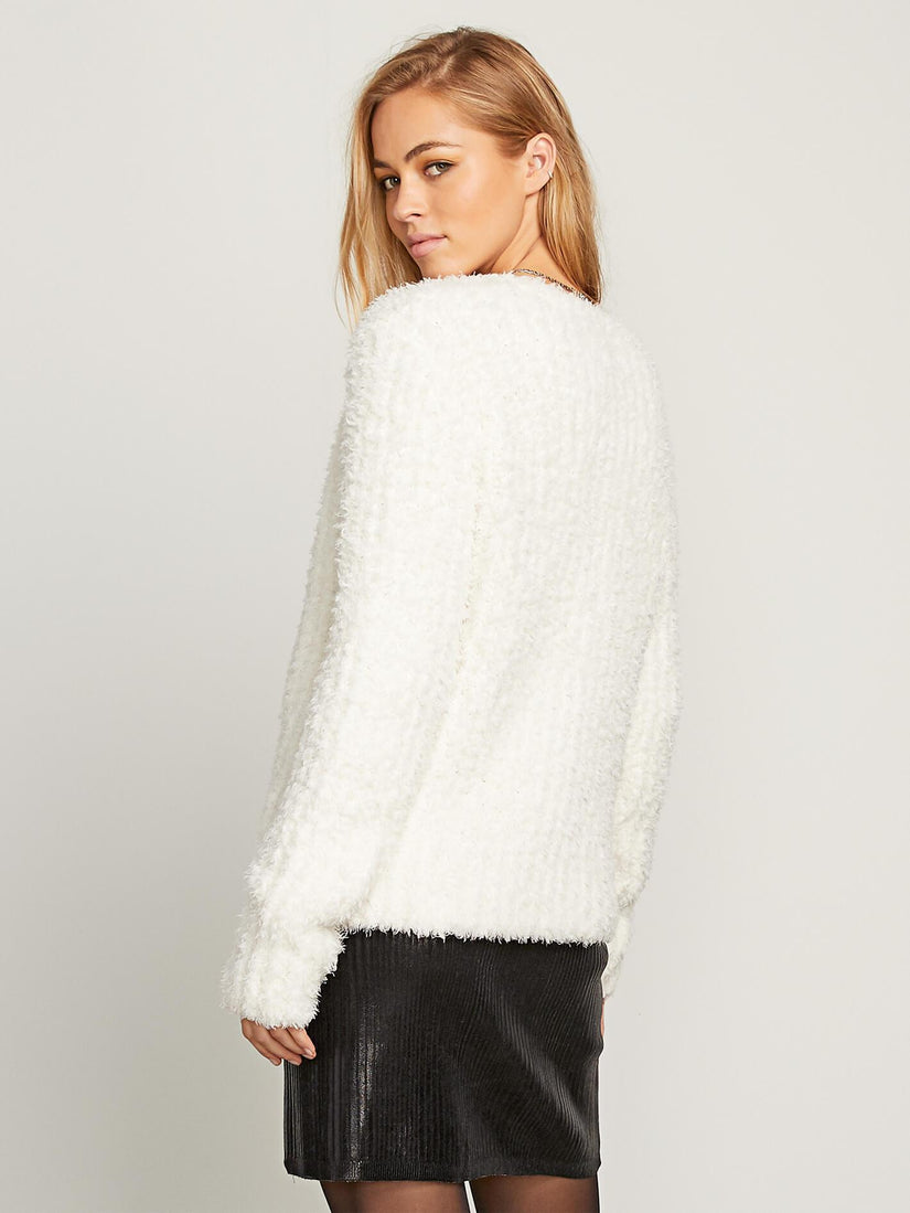 Fur Ends Cardigan - Cream