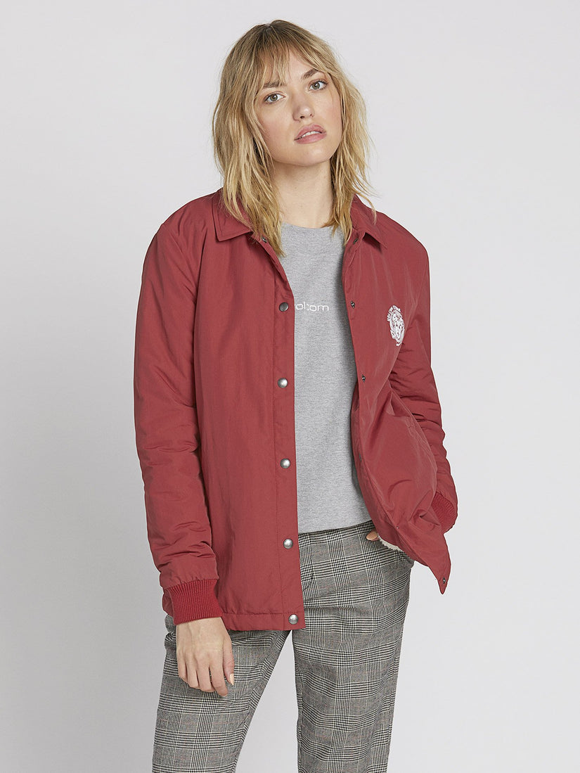 Coach Up Sherpa Jacket - Auburn (B1531964_AUB) [1]
