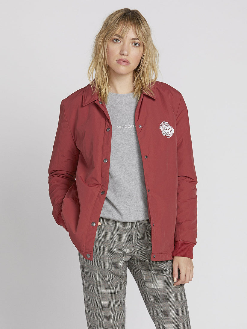 Coach Up Sherpa Jacket - Auburn (B1531964_AUB) [2]