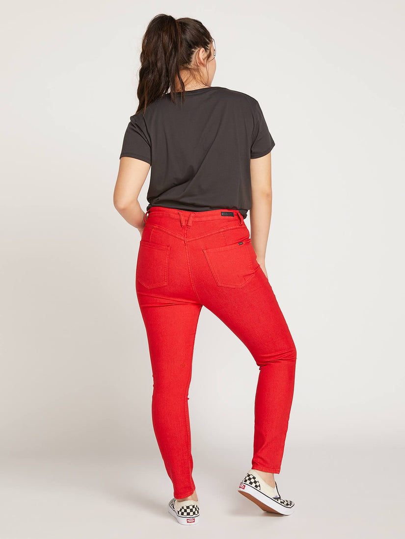 Gmj High Rise Jean  - Red