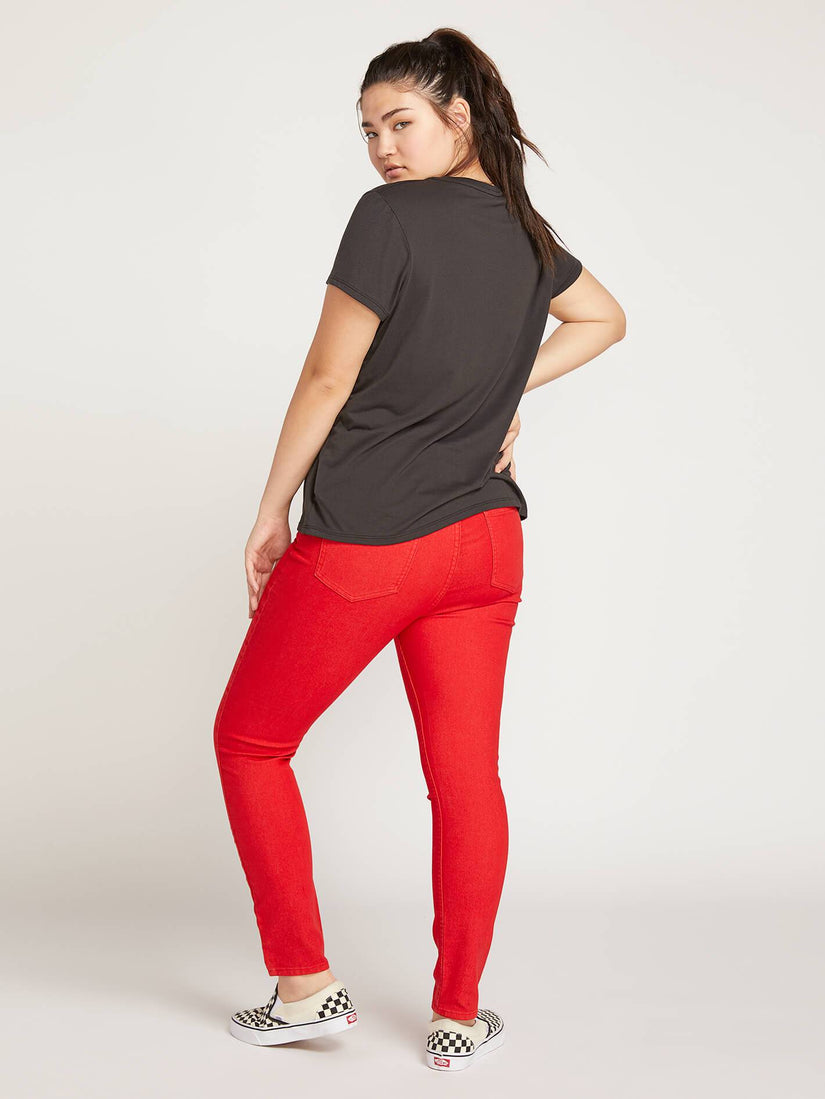 Gmj High Rise Jean  - Red