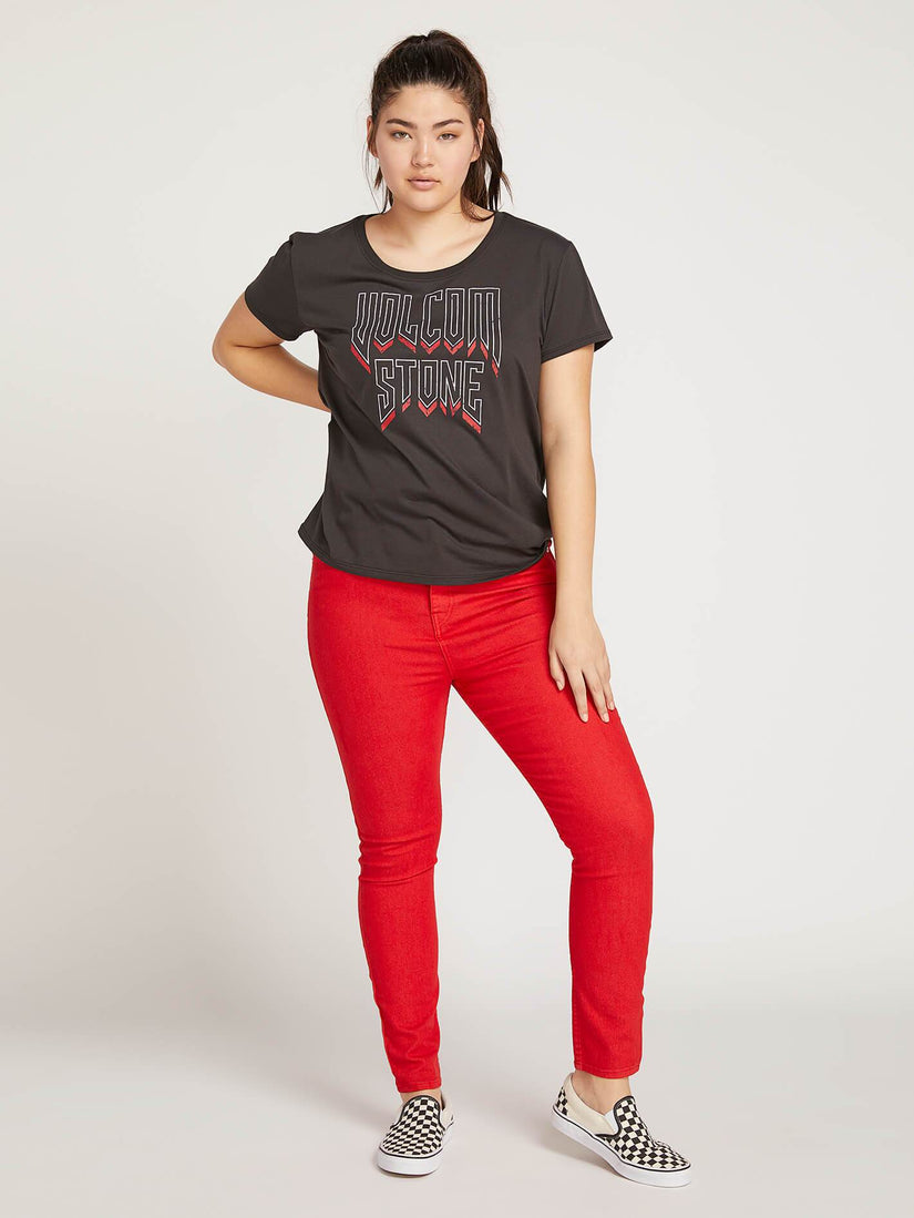 Gmj High Rise Jean  - Red