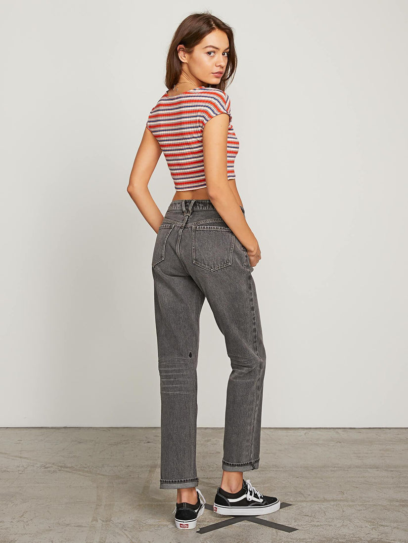 Stoney BF Jeans - Black Destructo