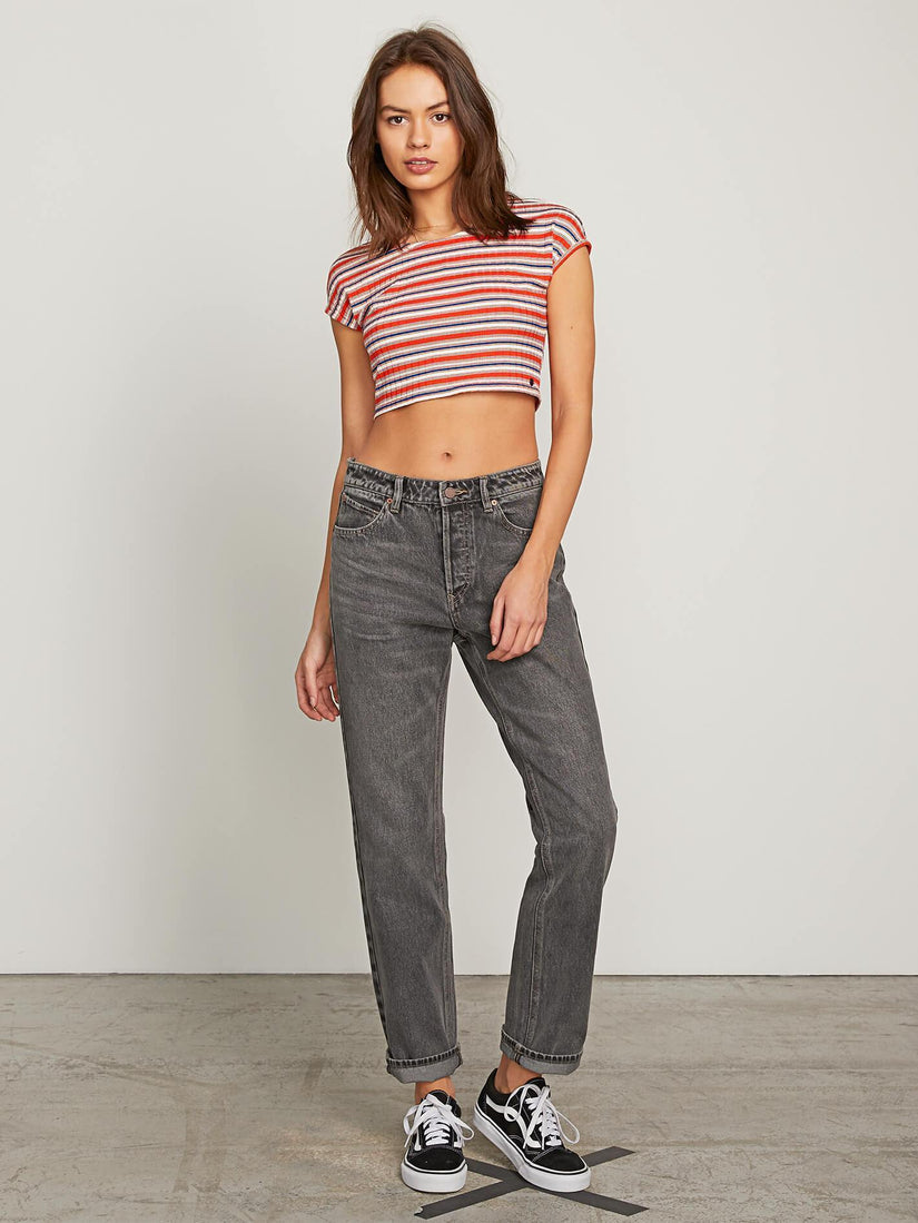 Stoney BF Jeans - Black Destructo