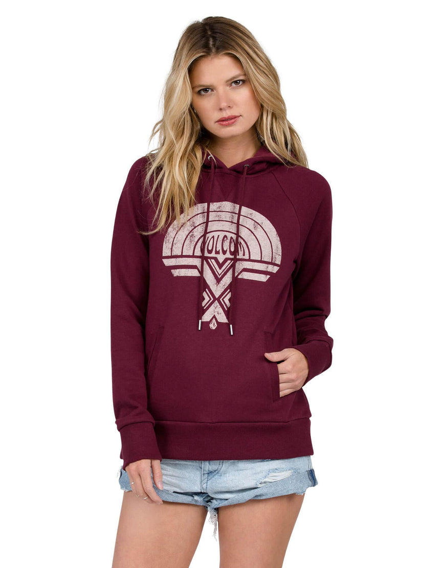 Commin Back Hoody - Merlot