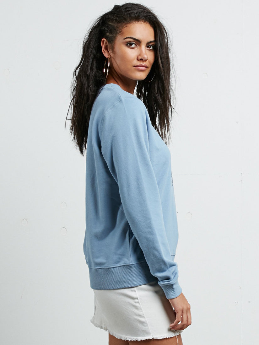 Sound Check Fleece Sweatshirt - Washed Blue
