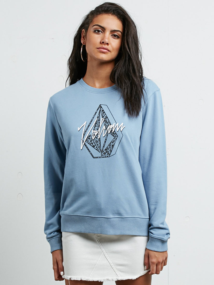 Sound Check Fleece Sweatshirt - Washed Blue