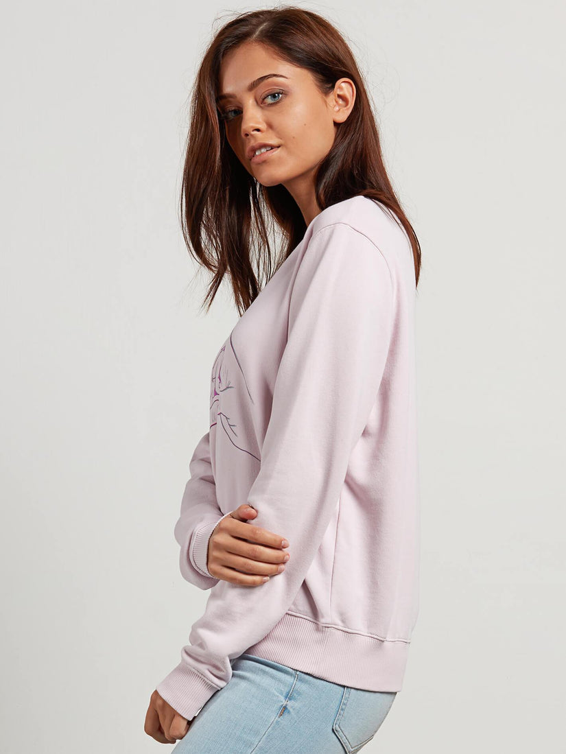 Sound Check Fleece Sweater - Light Purple