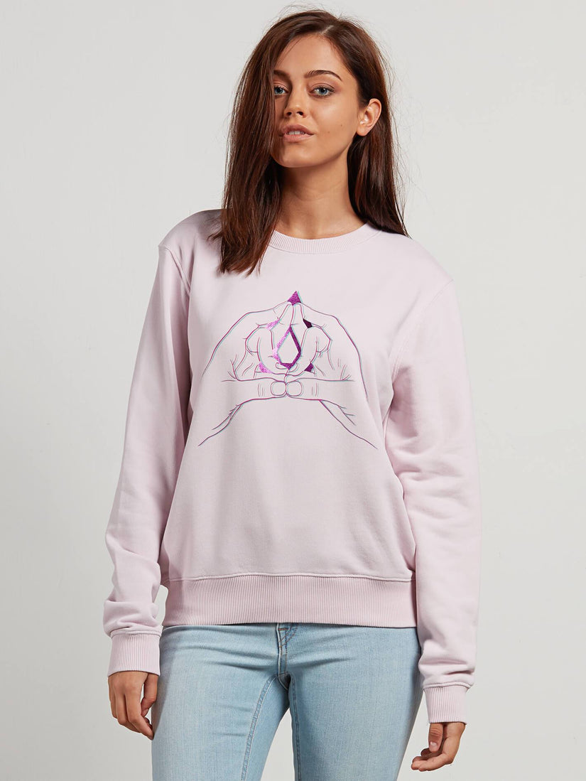Sound Check Fleece Sweater - Light Purple