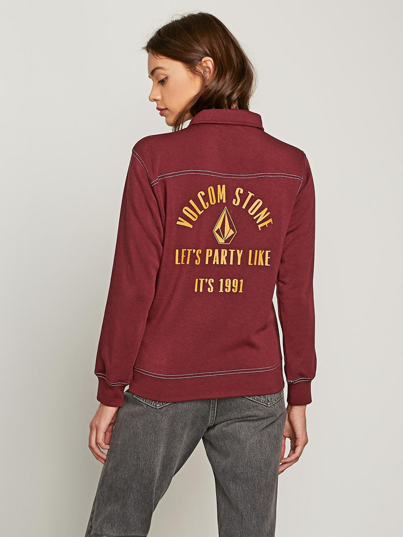 Stoney Sorority Zip Sweatshirt - Zinfandel