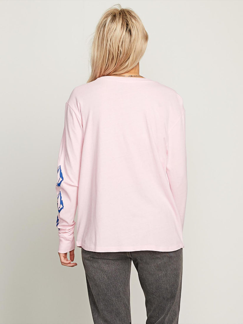 Arm Me Brat Long Sleeve Tee - Faded Pink
