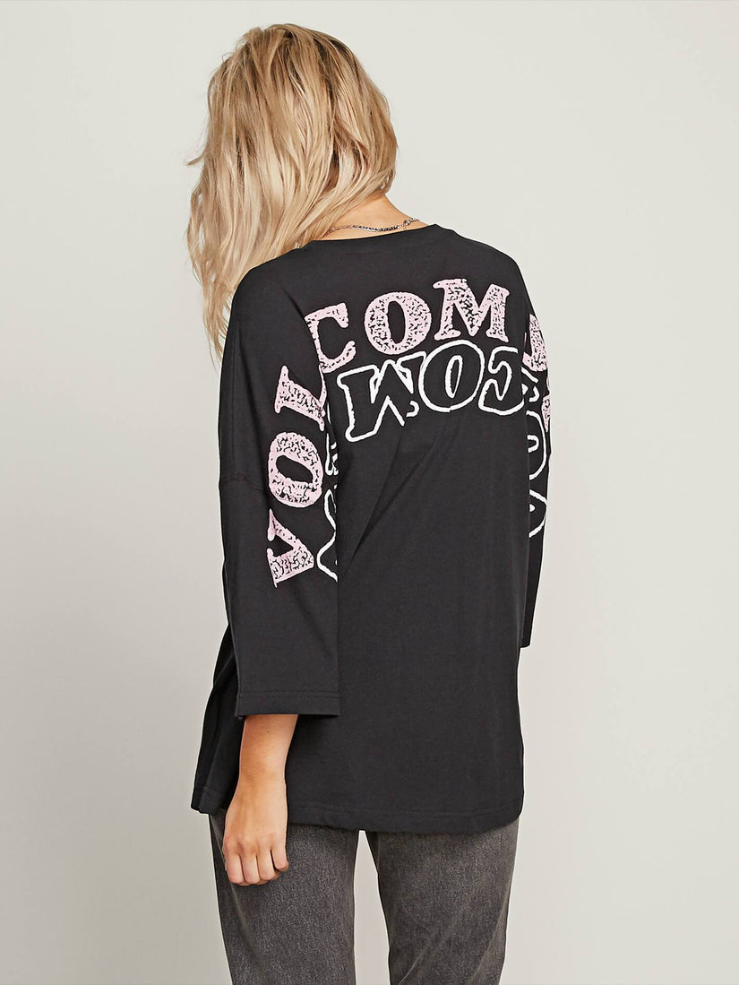 Back At It Long Sleeve Tee - Black