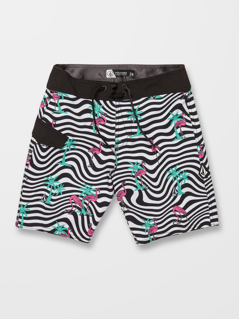 Flamingbros Mod 16" Boardshort - WHITE - (KIDS) (C0812335_WHT) [B]