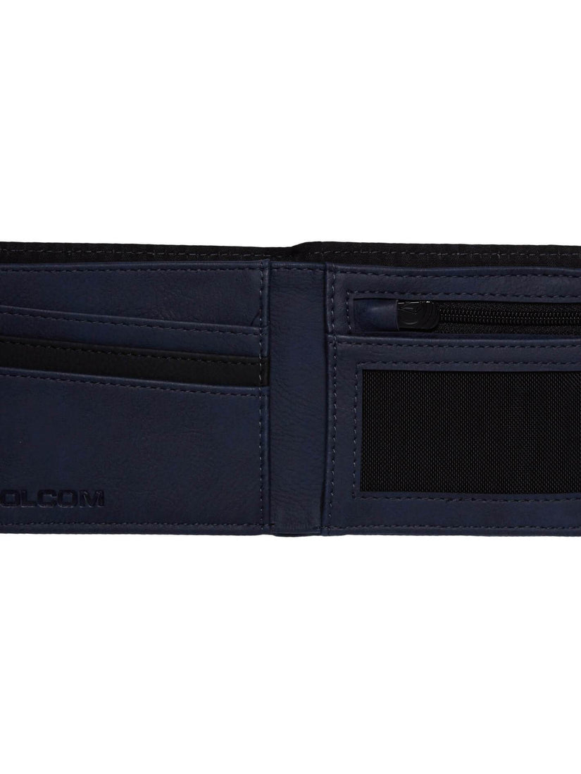 Slim Stone Pu Wallet - Midnight Blue