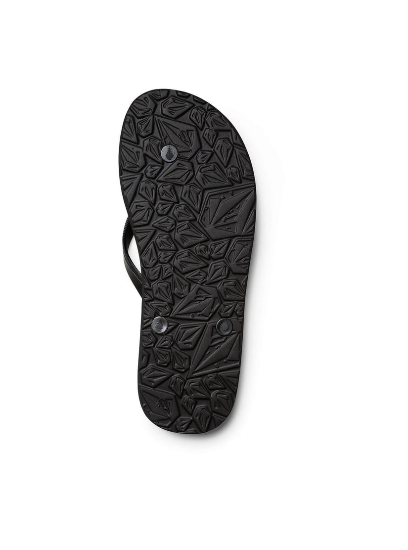 Rocker Solid Sandals - Black